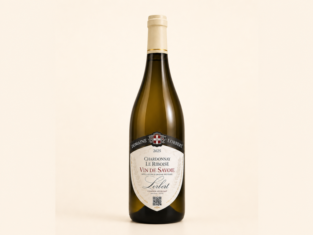 Chardonnay Le riboisé - Domaine de Lorbert - fond ivoire